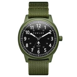 Fawler Scout | Montre Militaire Verte à Bracelet NATO