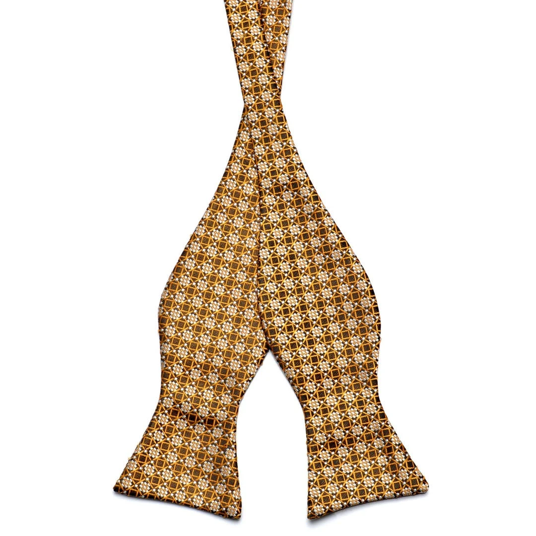 Tailor Toki Nœud Papillon à Nouer Brun Et Jaune De Style Rétro 3 Tailor Toki Nœud Papillon à Nouer Brun Et Jaune De Style Rétro