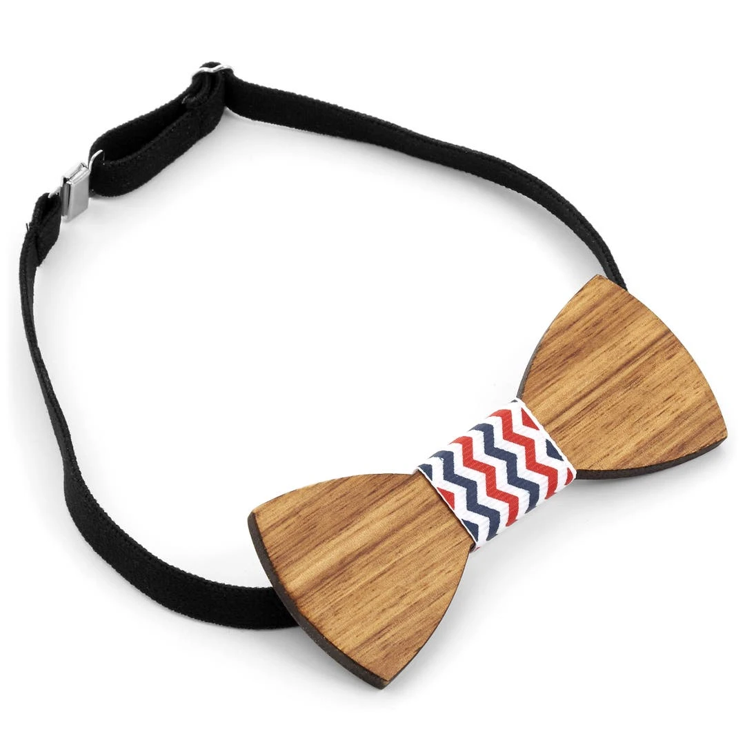 Tailor Toki Noeud Papillon En Bois Rouge Et Blanc 4 Tailor Toki Noeud Papillon En Bois Rouge Et Blanc – Image 2