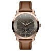 Fawler Dayton | Montre En Acier Inoxydable Couleur Or Rose Avec Cadran Gris Texturé -Trendhim en ligne 1 1dajton