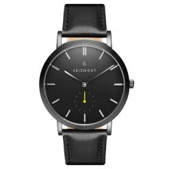 Seizmont Montre Minimaliste Aether Ivano Noire Et Jaune