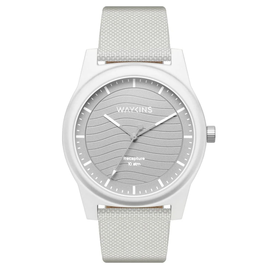 Waykins Recapture | Montre Blanche En Matériaux Recyclés 3 Waykins Recapture | Montre Blanche En Matériaux Recyclés