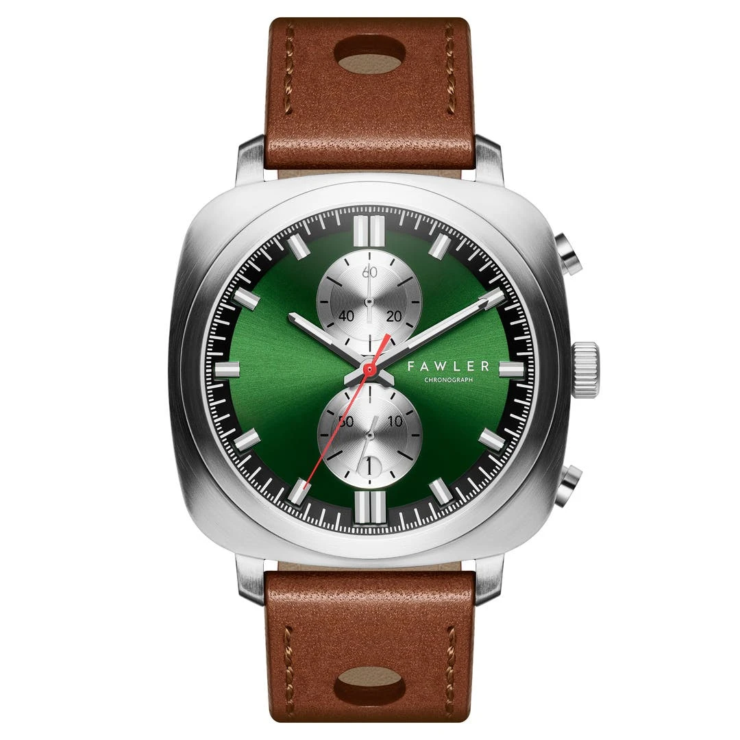 Fawler Callao | Montre Coussin Verte 3 Fawler Callao | Montre Coussin Verte