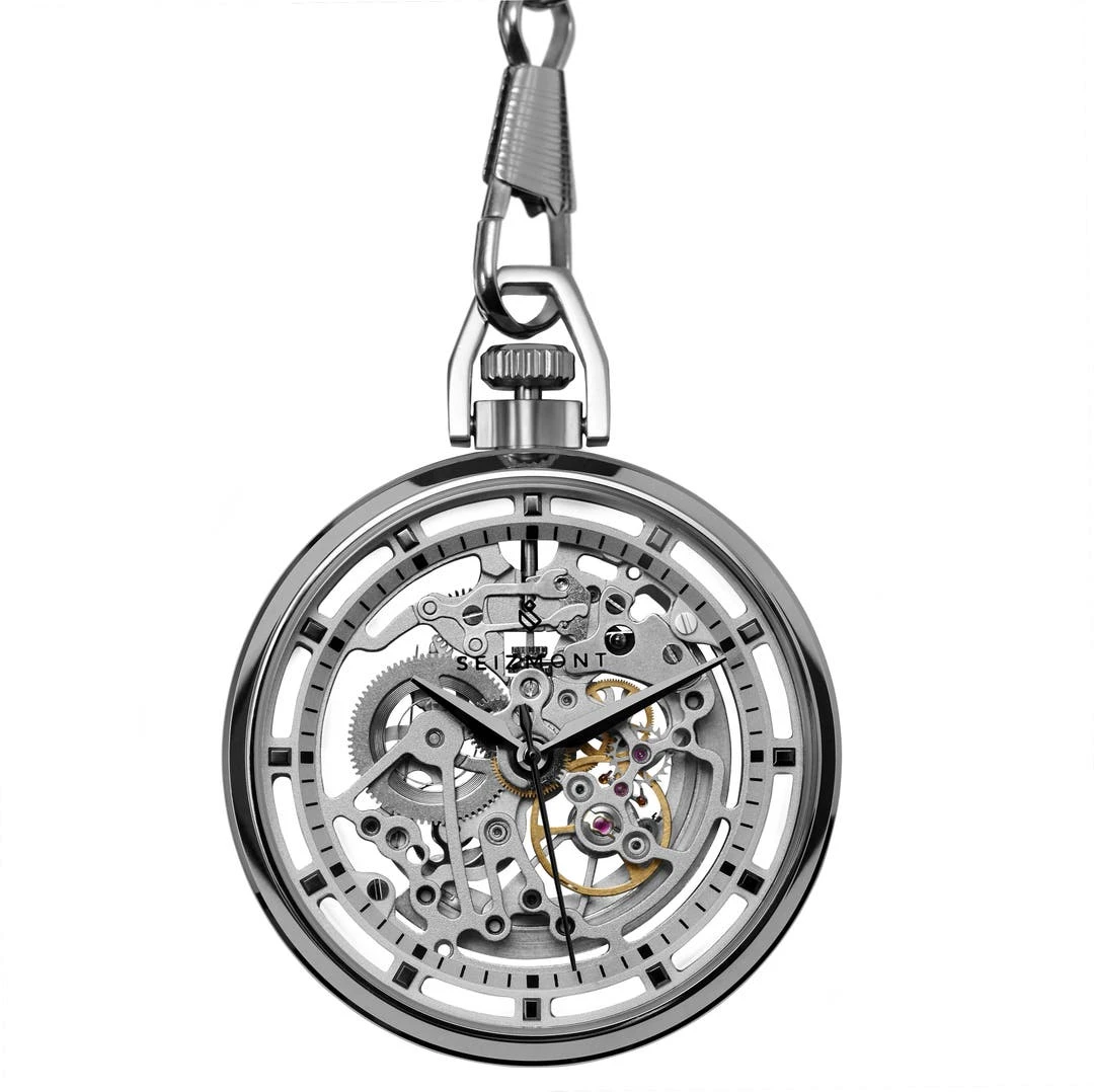 Seizmont Montre De Poche Squelette Mécanique Sigismund Agito 4 Seizmont Montre De Poche Squelette Mécanique Sigismund Agito – Image 2