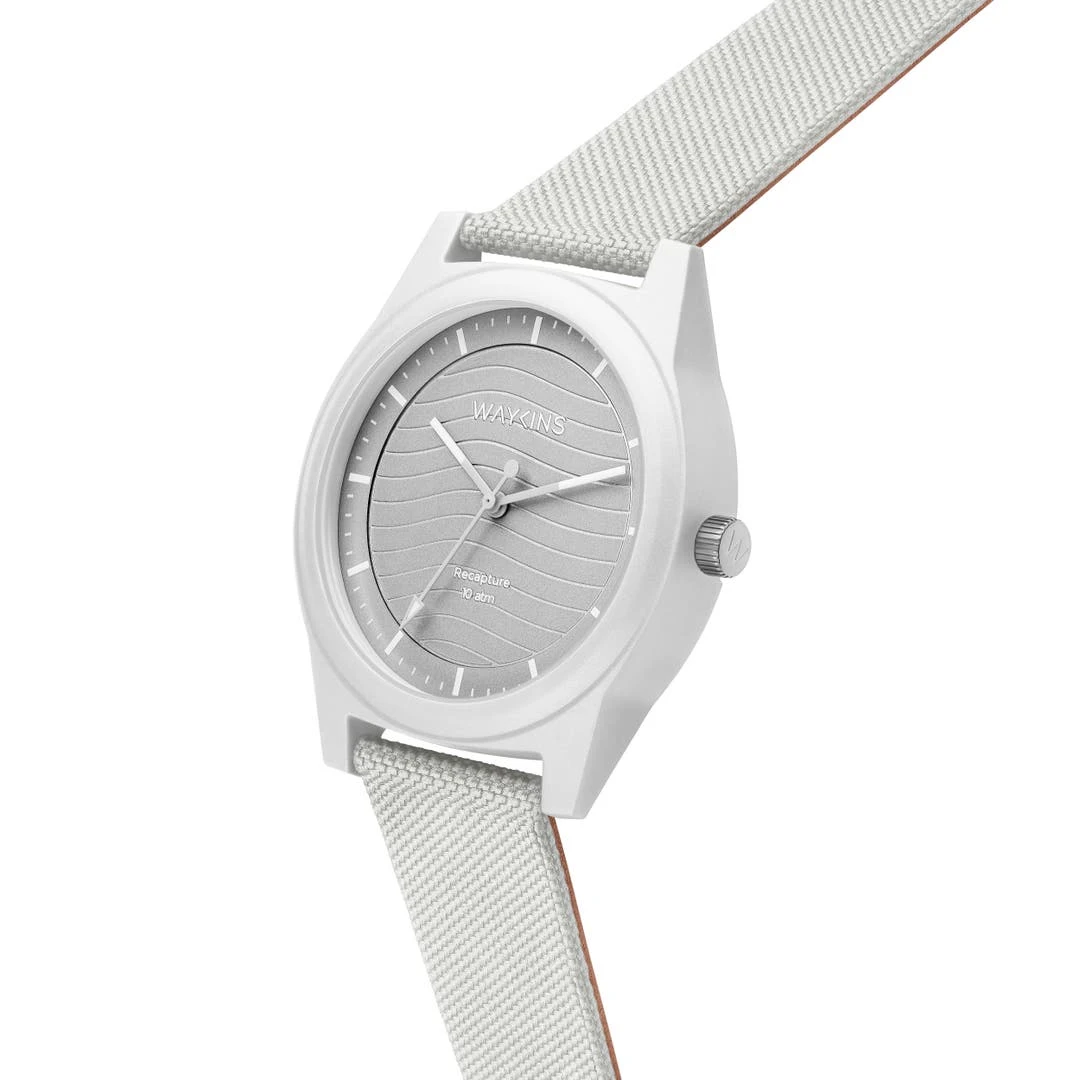 Waykins Recapture | Montre Blanche En Matériaux Recyclés 8 Waykins Recapture | Montre Blanche En Matériaux Recyclés – Image 6