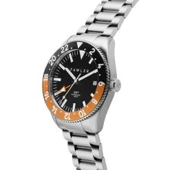 Fawler Métier | Montre GMT En Acier Inoxydable Orange -Trendhim en ligne 1 2gmtsaat