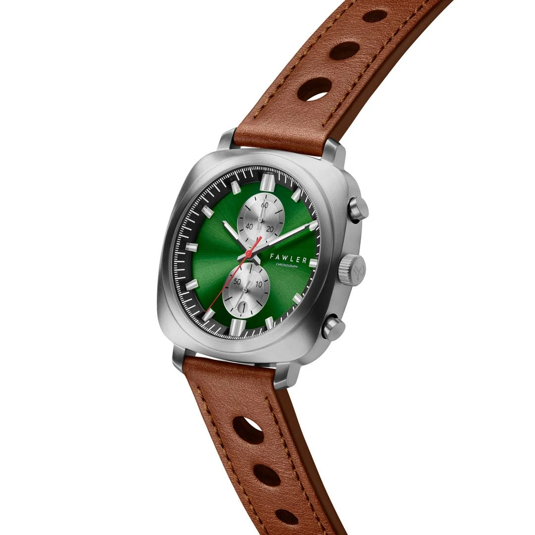 Fawler Callao | Montre Coussin Verte 5 Fawler Callao | Montre Coussin Verte – Image 3