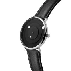 Seizmont Instant | Montre Minimaliste Noire Et Blanche Avec Bracelet En Cuir -Trendhim en ligne 1 2leatherstrapp