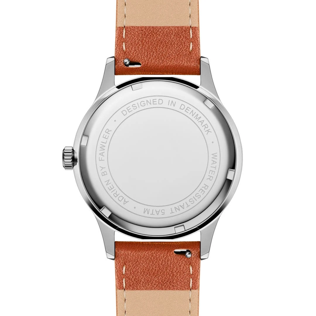 Fawler Adrien | Montre En Acier Inoxydable Et émail Blanc 6 Fawler Adrien | Montre En Acier Inoxydable Et émail Blanc – Image 4