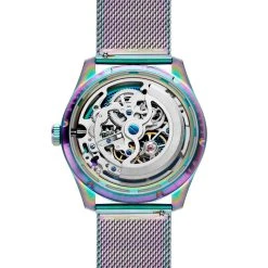 Otsu Calin | Montre Squelette Automatique Transparente Arc-en-ciel -Trendhim en ligne 1 3kali