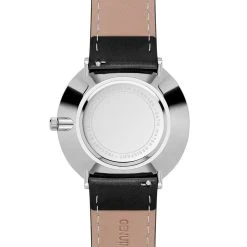 Seizmont Instant | Montre Minimaliste Noire Et Blanche Avec Bracelet En Cuir -Trendhim en ligne 1 3leatherstrapp