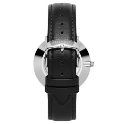 Seizmont Instant | Montre Minimaliste Noire Et Blanche Avec Bracelet En Cuir -Trendhim en ligne 1 4leatherstrapp