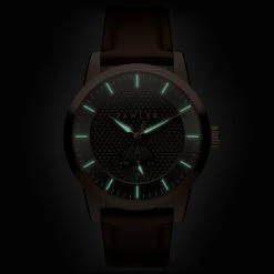 Fawler Dayton | Montre En Acier Inoxydable Couleur Or Rose Avec Cadran Gris Texturé -Trendhim en ligne 1 5dajton