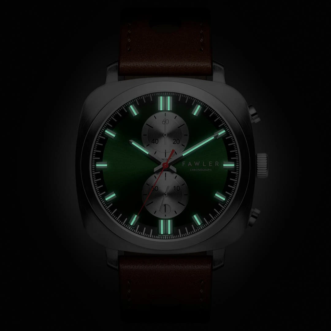 Fawler Callao | Montre Coussin Verte 4 Fawler Callao | Montre Coussin Verte – Image 2