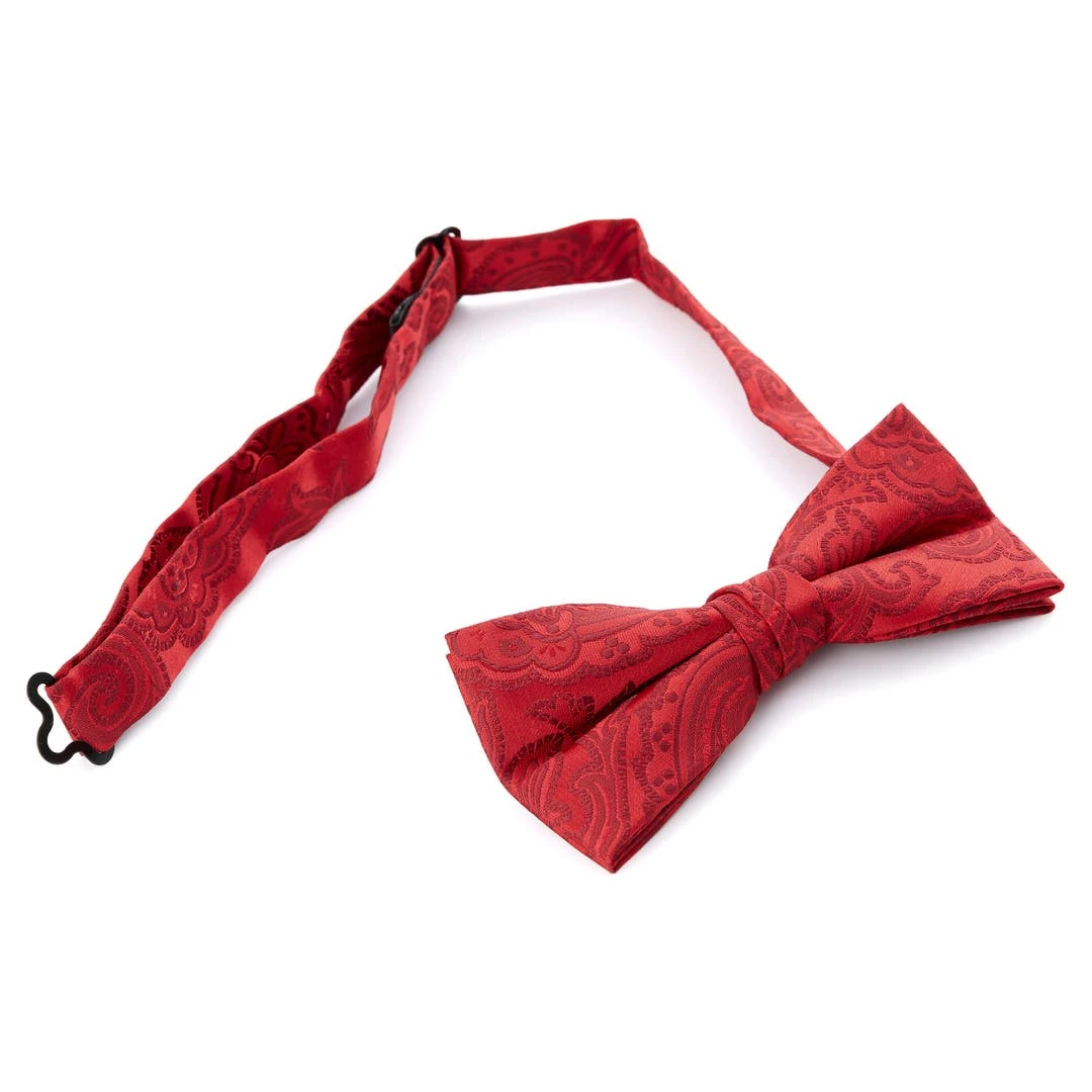 Tailor Toki Noeud Papillon Prénoué à Motif Cachemire Rouge 4 Tailor Toki Noeud Papillon Prénoué à Motif Cachemire Rouge – Image 2