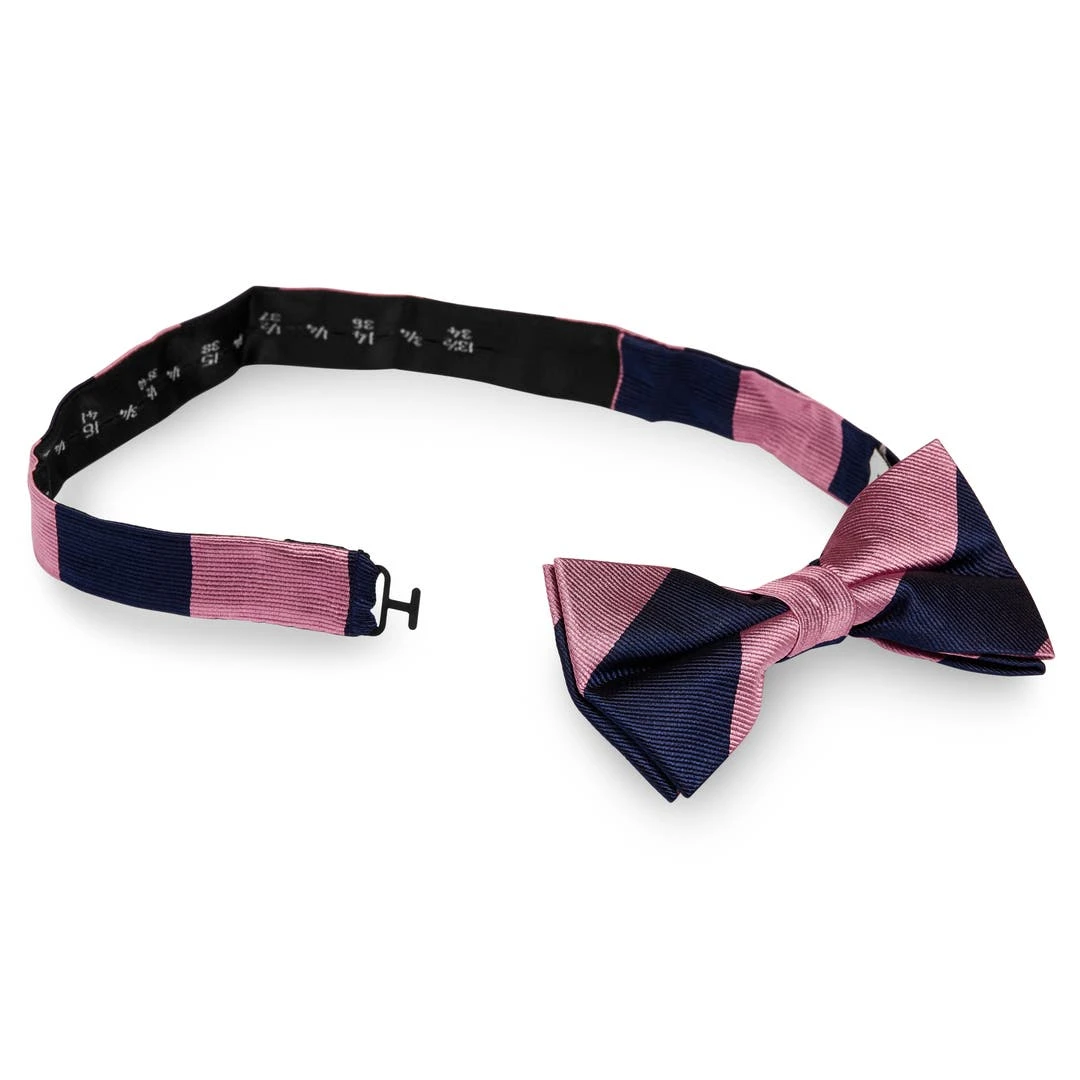 Trendhim Noeud Papillon En Soie Rose Et Bleu Marine 4 Trendhim Noeud Papillon En Soie Rose Et Bleu Marine – Image 2