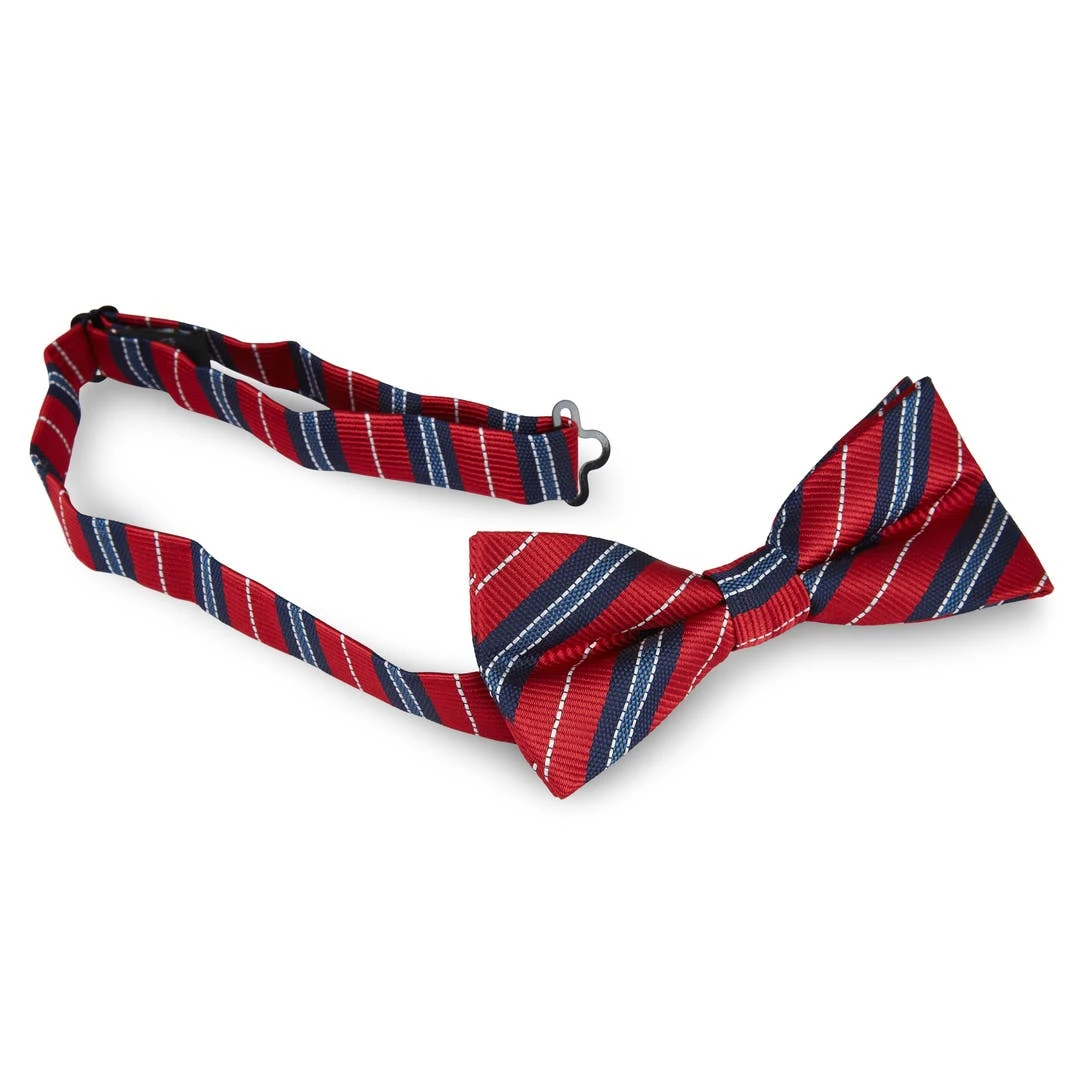 Tailor Toki Noeud Papillon Rouge Et Bleu à Coutures Blanches Surpiquées 4 Tailor Toki Noeud Papillon Rouge Et Bleu à Coutures Blanches Surpiquées – Image 2
