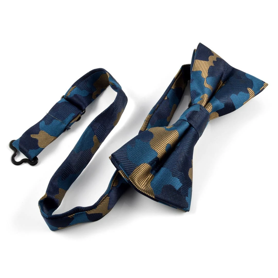 Tailor Toki Nœud Papillon Camouflage Bleu Et Brun 4 Tailor Toki Nœud Papillon Camouflage Bleu Et Brun – Image 2