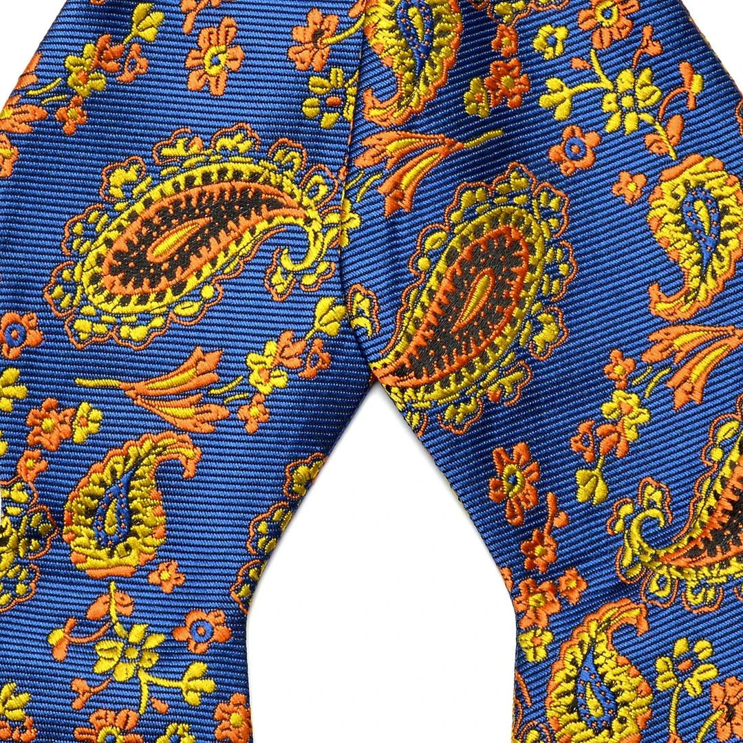 Tailor Toki Noeud Papillon Soie Motif Paisley Orange 4 Tailor Toki Noeud Papillon Soie Motif Paisley Orange – Image 2