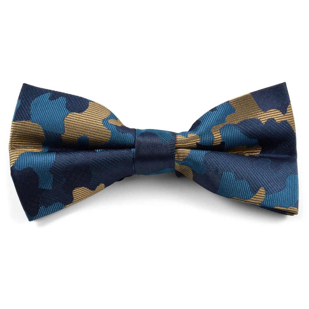 Tailor Toki Nœud Papillon Camouflage Bleu Et Brun 3 Tailor Toki Nœud Papillon Camouflage Bleu Et Brun