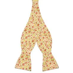 Tailor Toki Nœud Papillon Freestyle En Coton à Fleurs Orange