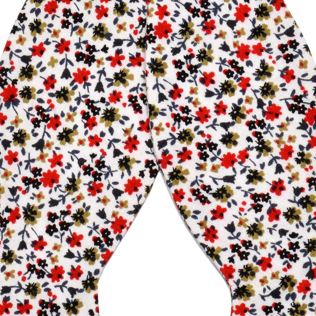 Tailor Toki Noeud Papillon Freestye à Fleurs Blanches En Coton 4 Tailor Toki Noeud Papillon Freestye à Fleurs Blanches En Coton – Image 2