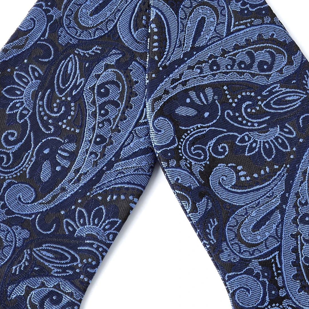 Tailor Toki Noeud Papillon Motif Cachemire Marine & Bleu 4 Tailor Toki Noeud Papillon Motif Cachemire Marine & Bleu – Image 2