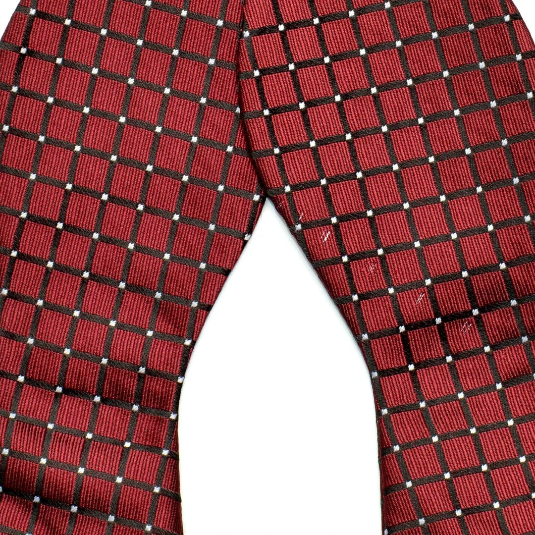 Tailor Toki Noeud Papillon à Nouer Bordeaux à Carreaux 4 Tailor Toki Noeud Papillon à Nouer Bordeaux à Carreaux – Image 2