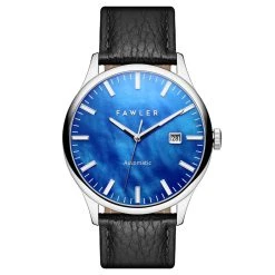 Fawler Timon | Montre Automatique à Cadran En Nacre Bleue