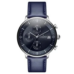 Sidegren Solis | Montre Chronographe Bleue à énergie Solaire