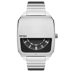 Otsu Hoc | Montre à Demi-cadran En Acier Inoxydable Argenté