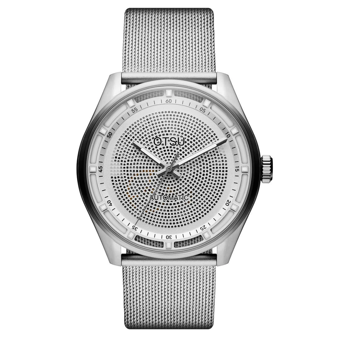 Otsu Calin | Montre Squelette Automatique Transparente Argentée 3 Otsu Calin | Montre Squelette Automatique Transparente Argentée
