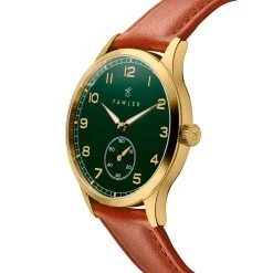 Fawler Adrien | Montre En Acier Inoxydable Doré Et émail Vert En Série Limitée -Trendhim en ligne 2 2adrrien