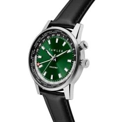 Fawler Gentium | Montre GMT à Heure Universelle En Acier Inoxydable Vert -Trendhim en ligne 2 2dzent
