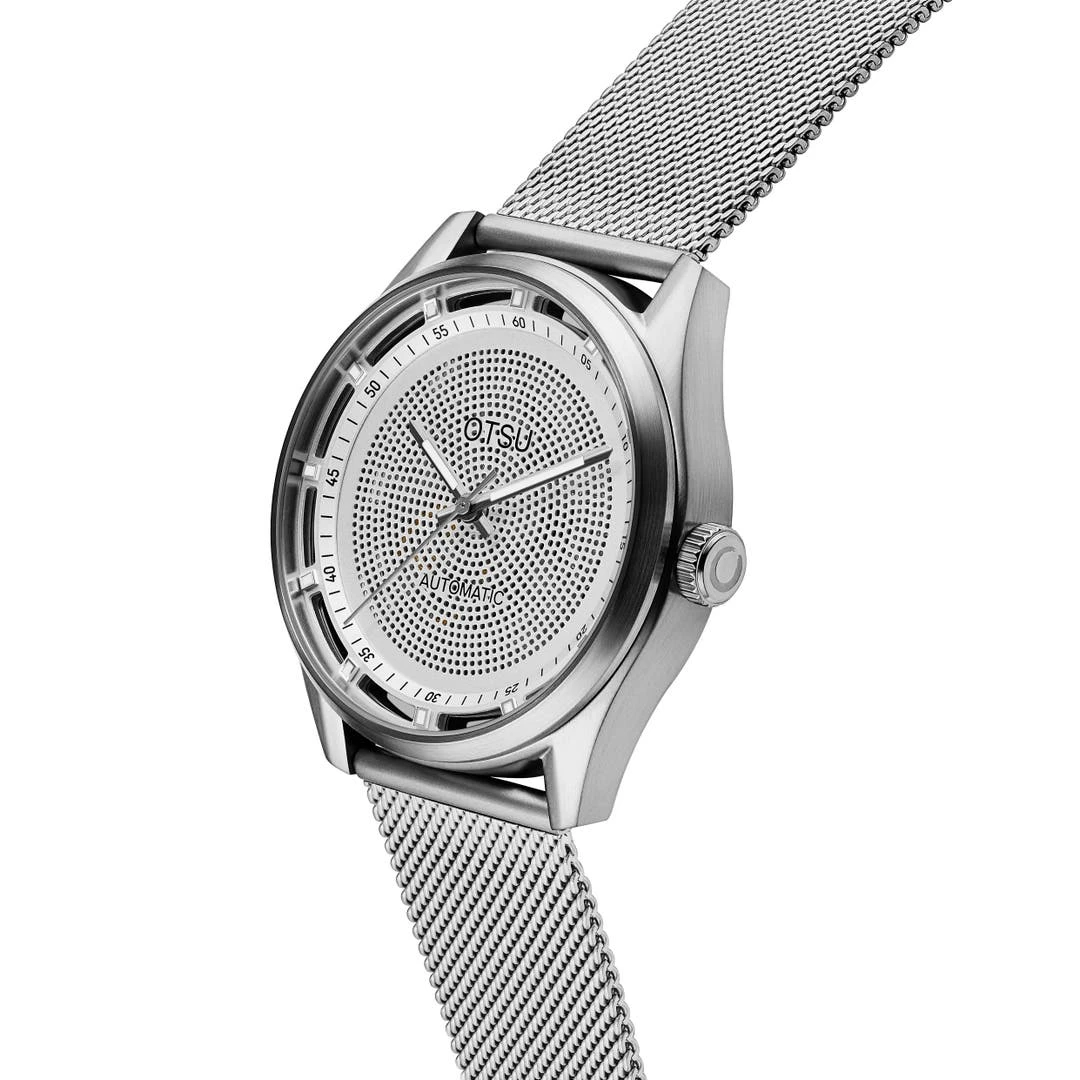 Otsu Calin | Montre Squelette Automatique Transparente Argentée 5 Otsu Calin | Montre Squelette Automatique Transparente Argentée – Image 3