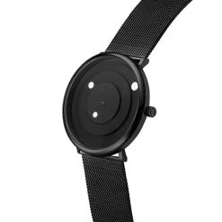 Seizmont Instant | Montre Minimaliste Noire Et Blanche Avec Bracelet En Maille Milanaise -Trendhim en ligne 2 2met
