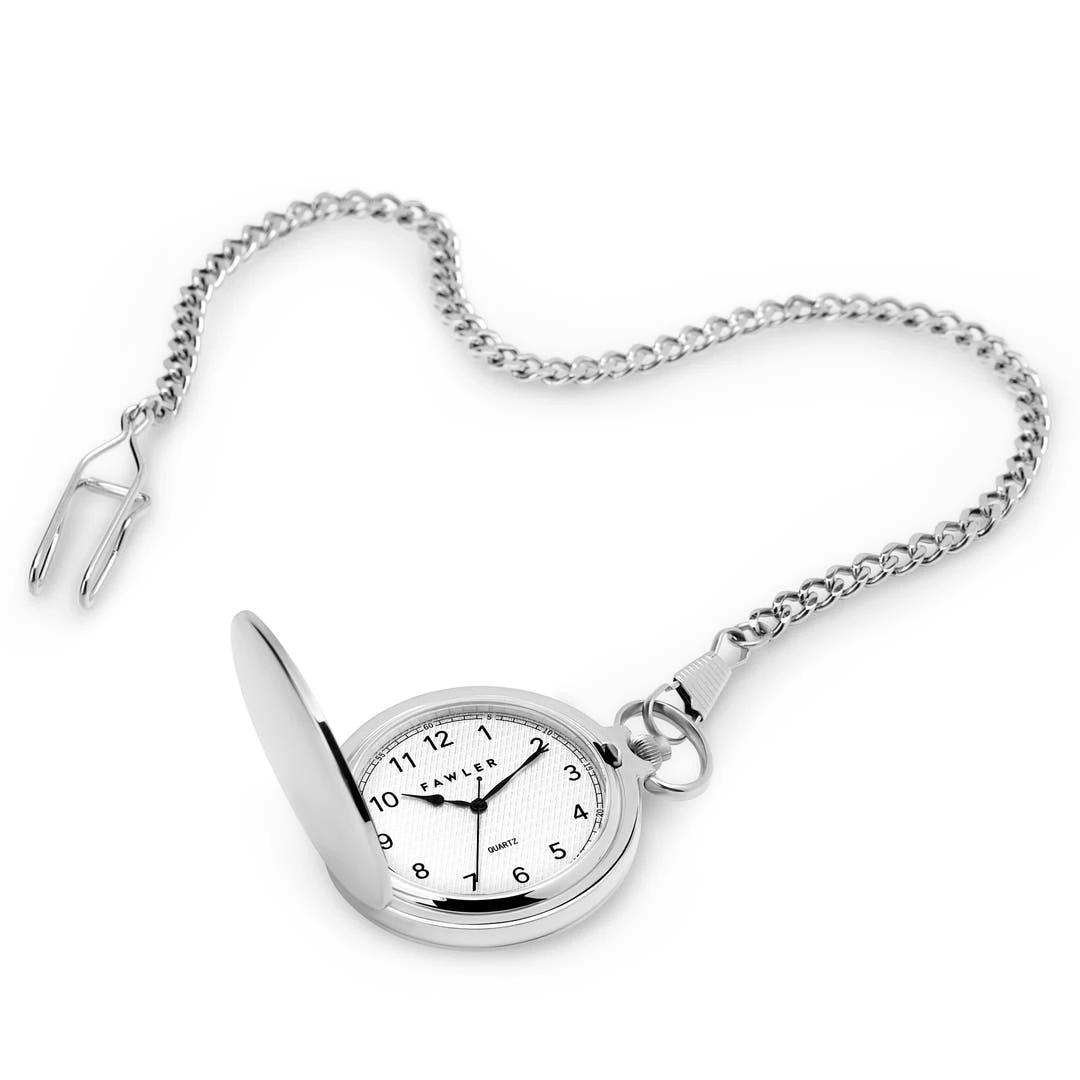 Fawler Eston | Montre De Poche Argentée 4 Fawler Eston | Montre De Poche Argentée – Image 2