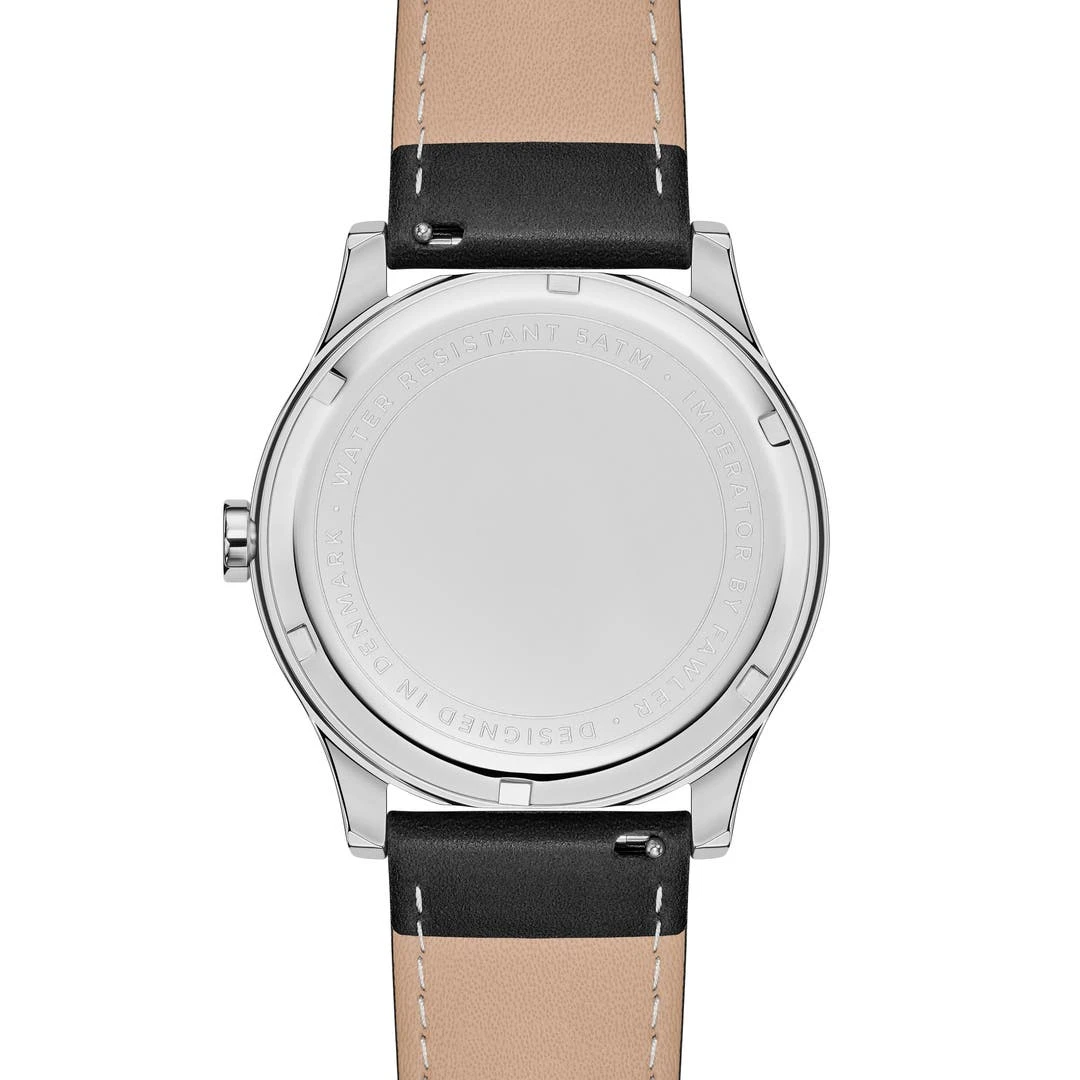 Fawler Imperator | Montre à Phases De Lune En Acier Inoxydable Noir Et Argenté 6 Fawler Imperator | Montre à Phases De Lune En Acier Inoxydable Noir Et Argenté – Image 4