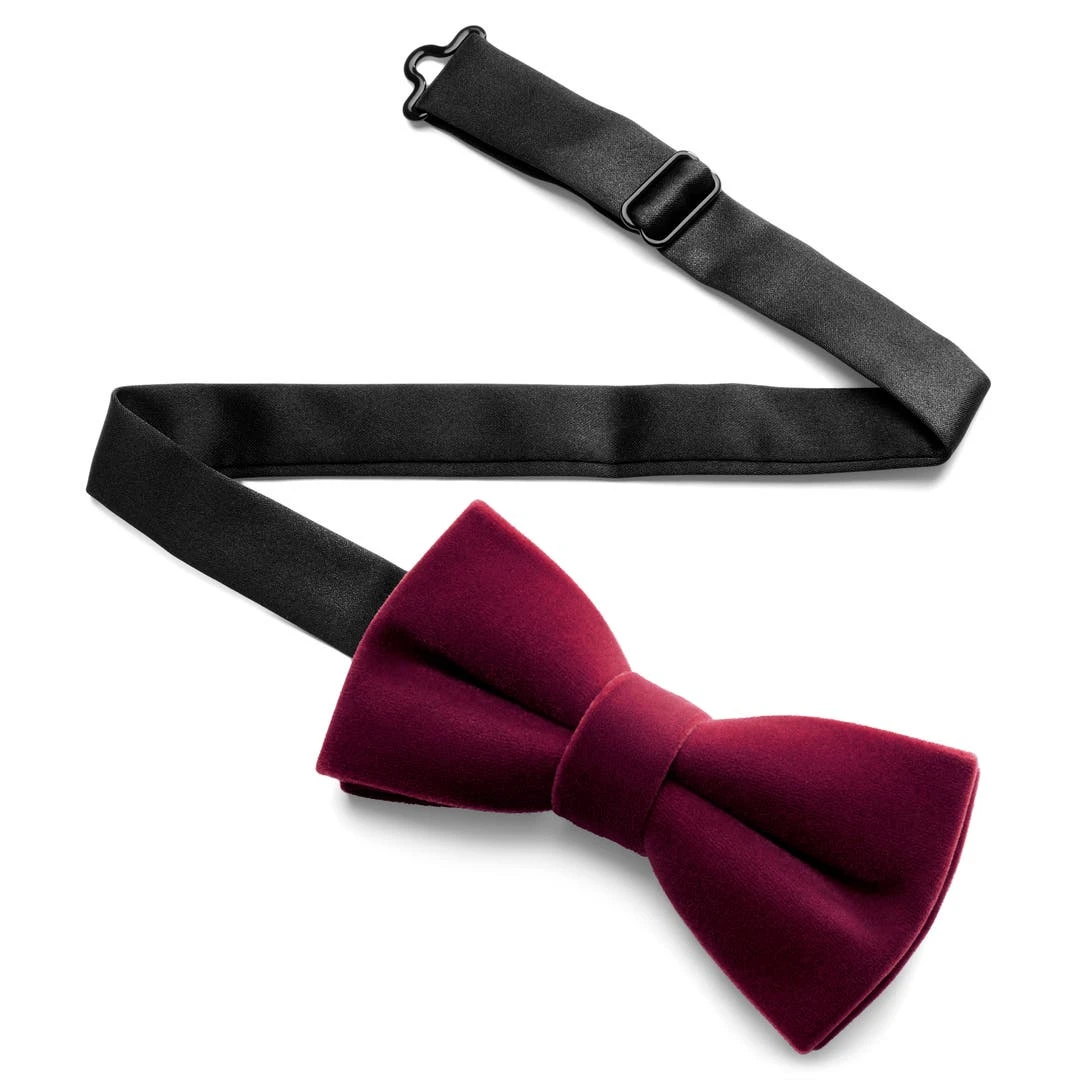 Trendhim Kleos | Nœud Papillon Pré-noué En Velours Bourgogne 4 Trendhim Kleos | Nœud Papillon Pré-noué En Velours Bourgogne – Image 2