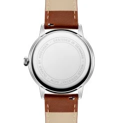 Sidegren Olivier | Montre En Acier Inoxydable Argenté Avec Bracelet Marron -Trendhim en ligne 2 3olivije