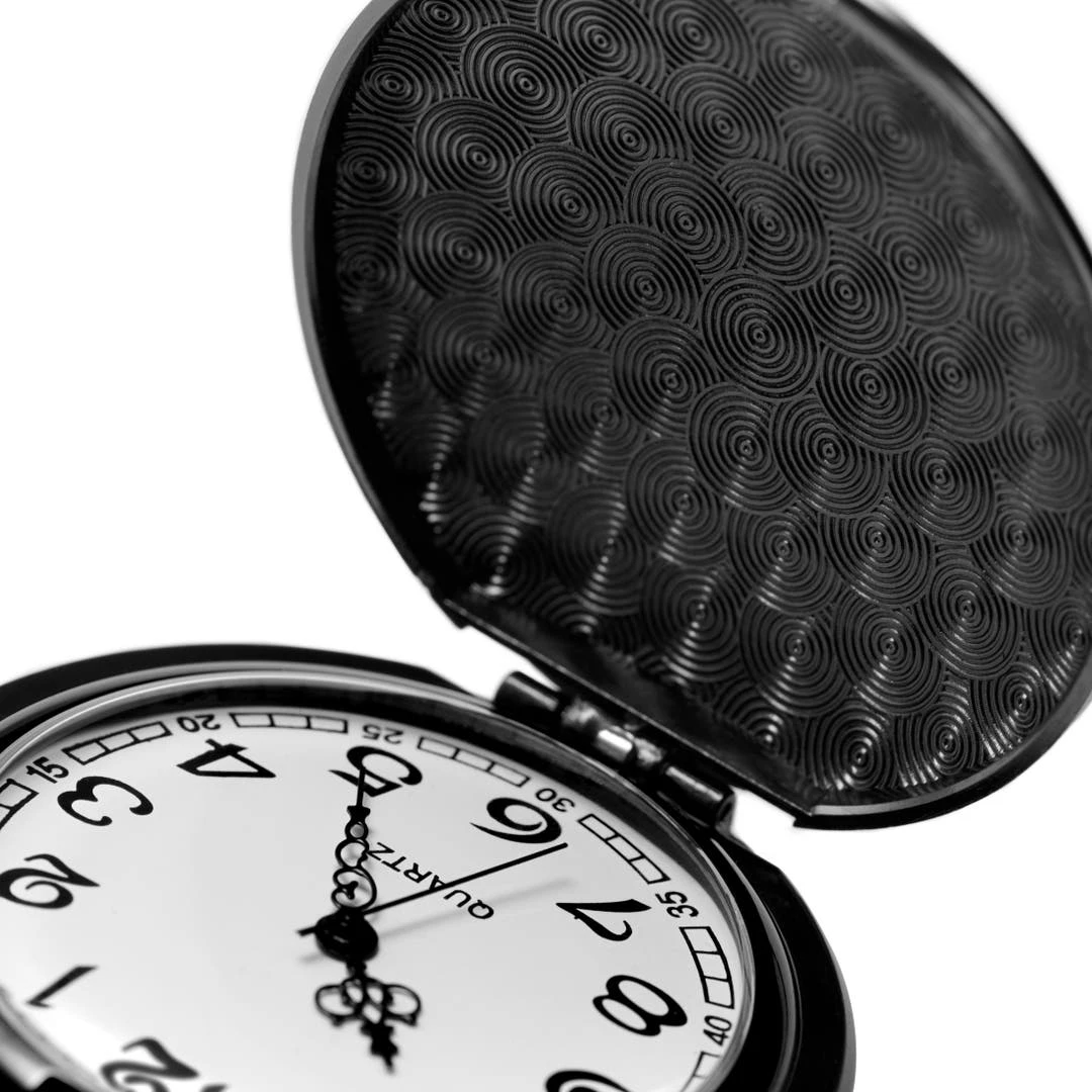 Montres Carlo Montre De Poche Noire 6 Montres Carlo Montre De Poche Noire – Image 4
