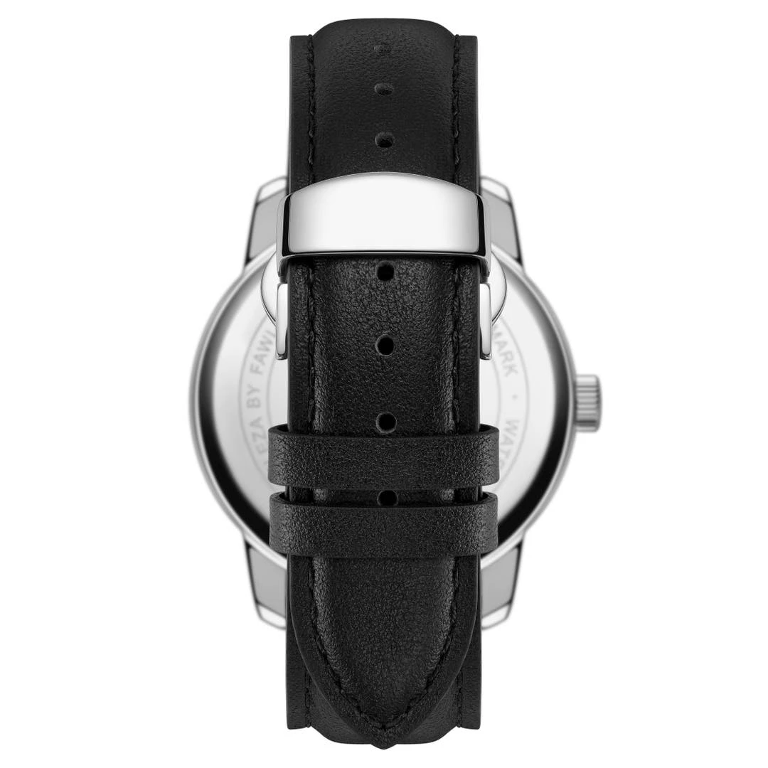 Fawler Beleza | Montre En Acier Inoxydable Argenté Avec Aventurine Bleue 6 Fawler Beleza | Montre En Acier Inoxydable Argenté Avec Aventurine Bleue – Image 4
