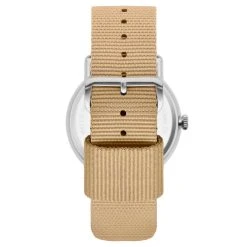 Fawler Kronos | Montre D'extérieur Argentée Avec Bracelet En Nylon Jaune Sable -Trendhim en ligne 2 4hrono