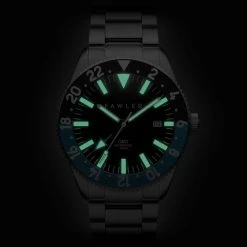 Fawler Métier | Montre GMT En Acier Inoxydable Bleu -Trendhim en ligne 2 5gmtsaat