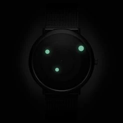 Seizmont Instant | Montre Minimaliste Noire Et Blanche Avec Bracelet En Maille Milanaise -Trendhim en ligne 2 5met