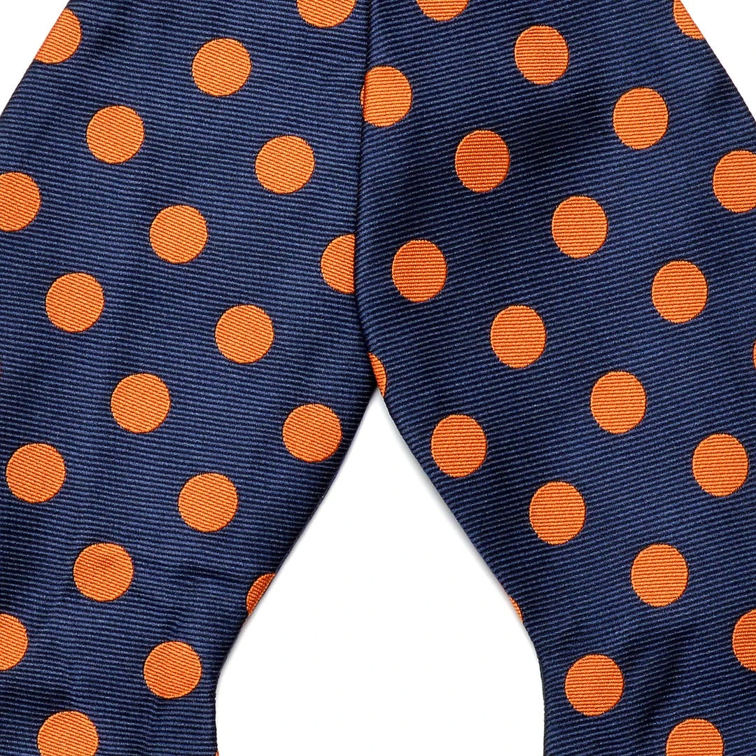 Tailor Toki Noeud Papillon Soie Motif Pois Oranges 4 Tailor Toki Noeud Papillon Soie Motif Pois Oranges – Image 2