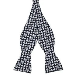 Tailor Toki Noeud Papillon Freestyle En Coton à Motifs Bleu