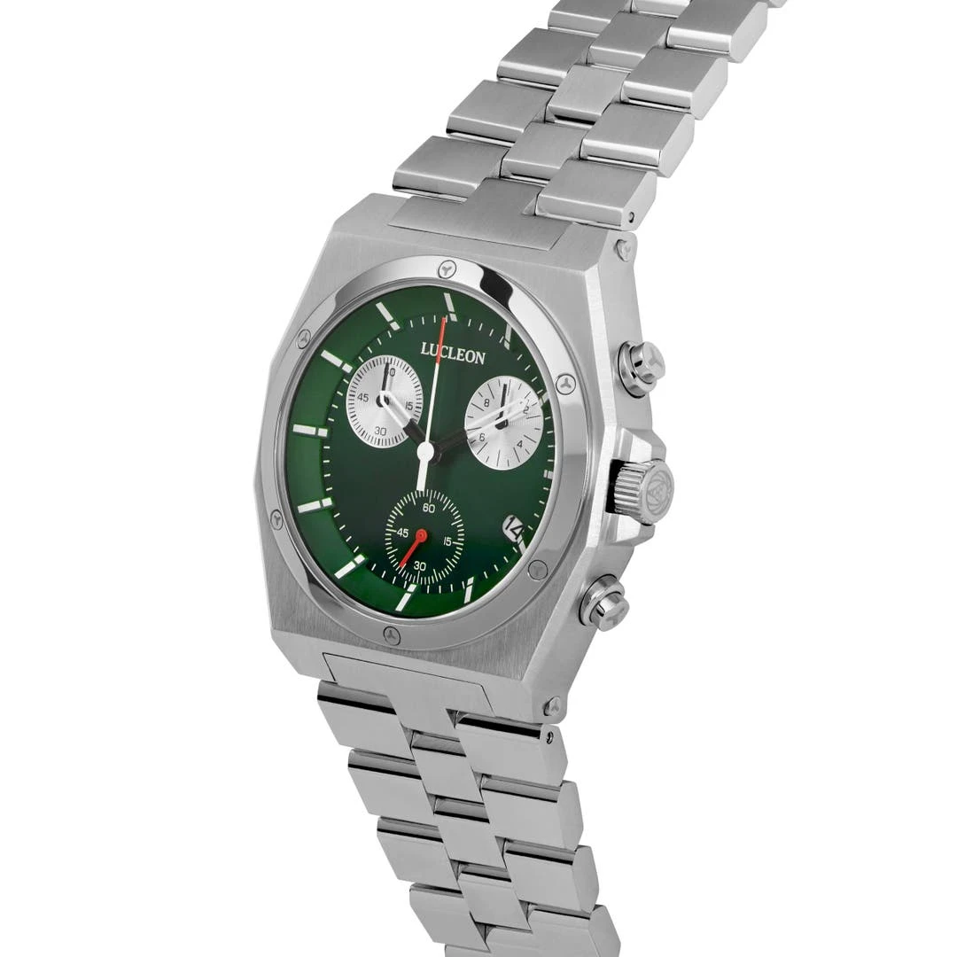 Lucleon Montre Chronographe Leal Ray En Acier Inoxydable 4 Lucleon Montre Chronographe Leal Ray En Acier Inoxydable – Image 2