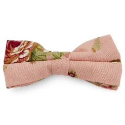Tailor Toki Noeud Papillon Rose Saumon à Motif Floral