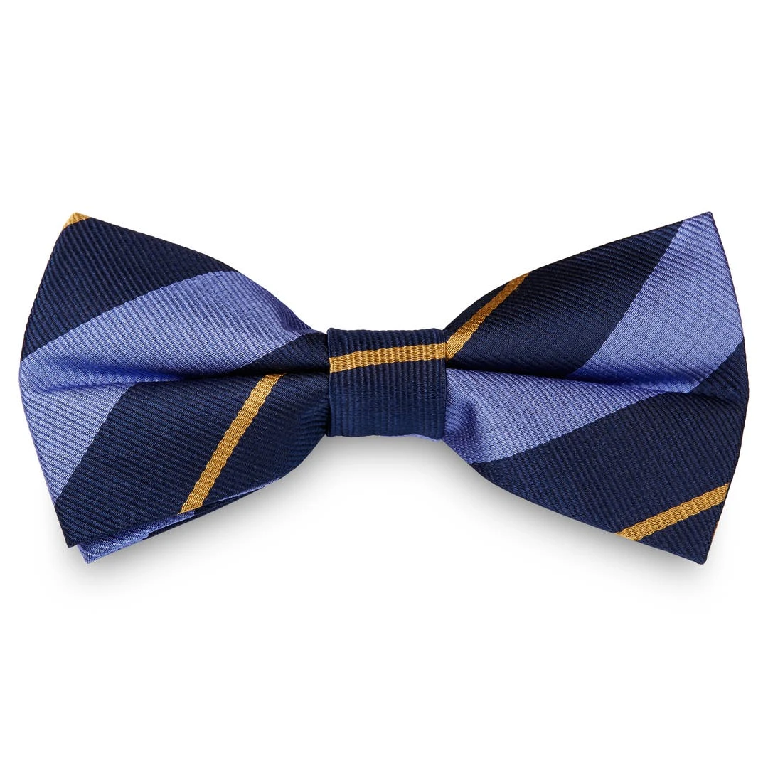 Trendhim Noeud Papillon En Soie Bleu Pastel Et Bleu Marine à Rayures Dorées 3 Trendhim Noeud Papillon En Soie Bleu Pastel Et Bleu Marine à Rayures Dorées